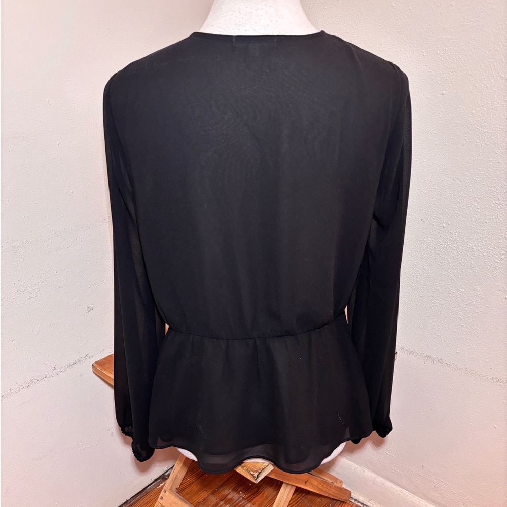 Pleione Long Sleeve Chiffon Blouse - Picture 5 of 8